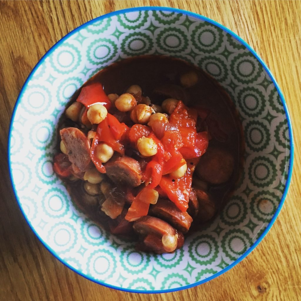 chorizo and chickpea stew