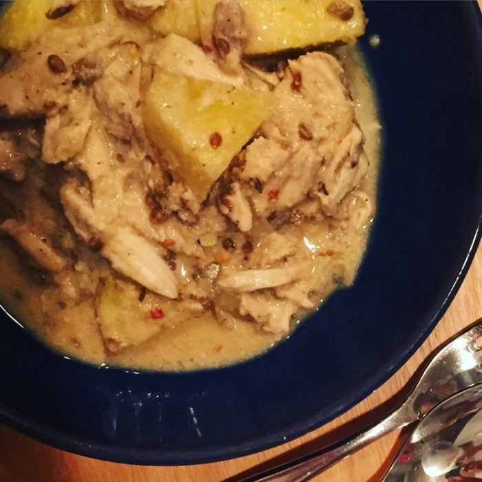 chicken and pineapple curry